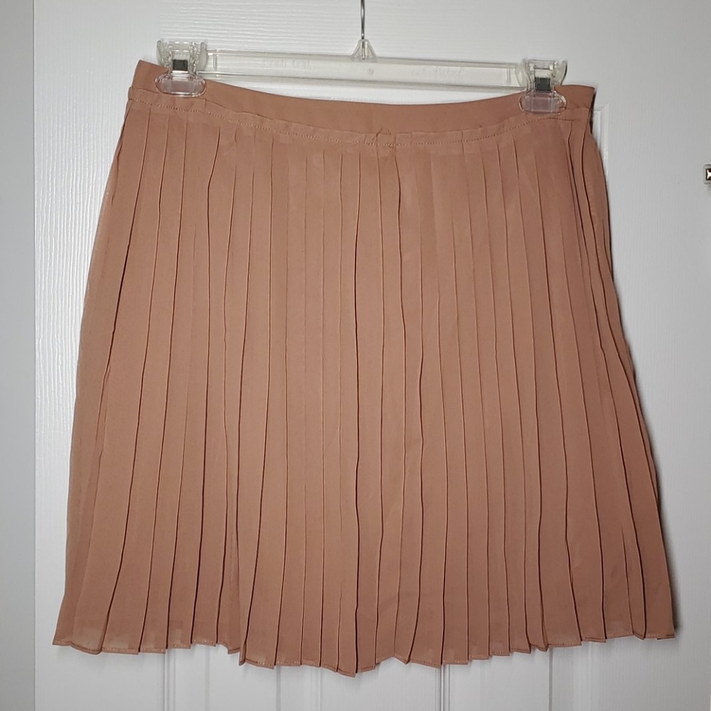 Pleated Accordian Mini Skirt